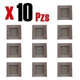 Luz de Cortesía Cuadrada Louver 1W 10 Piezas - Interled Mexico