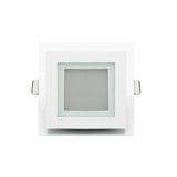 Downlight Empotrado Cristal Cuadrado 3 Temperaturas de color 16W 10 Piezas - Interled Mexico