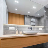 COB Doble Color Cuadrado 17W Centro Frío Reborde Frío 10 Piezas - Interled Mexico