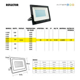 Reflector LED 30W Frio  5 Piezas - Interled Mexico