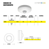 Sensor de Movimiento 360 Grados 10 Piezas - Interled Mexico