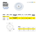 Cupula Duotono Redonda 14W 10 Piezas - Interled Mexico